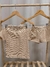 Conjunto Malha Texturizada Creme