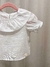 Blusa Branca com Babado - Maluzinha Baby | Moda Infantil