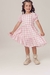 Vestido Xadrez Rosa Bebê
