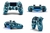 Controle Sem Fio PS4 Bluetooth Joystick Gamer Recarregável - Azul Camuflado - Shop3L
