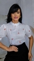 BLUSA EM LINHO COM BORADO EM CORAÇÕES