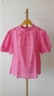 BLUSA EM LINHO COM BORADO EM CORAÇÕES