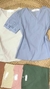 BLUSA EM LINHO COM BORADO NA MANGA - comprar online