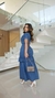 VESTIDO JEANS COM BABADO - SILVANA SOUZA MODA E ESTILO