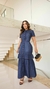 VESTIDO JEANS COM BABADO - loja online