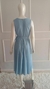 VESTIDO MIDI SEM MANGAS E COM PREGAS NA SAIA - comprar online