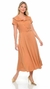 VESTIDO MIDI - ELEGANTE E SOFISTICADO COM CINTO na internet