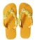 Chinelo Decorado Havaianas Top Amarela Com Lindas Flores - comprar online
