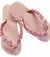 Chinelo Decorado Havaianas Top Rosa Com Lindas Flores - loja online