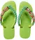 Chinelo Decorado Havaianas Verde Limão Com Perolas Coloridas - comprar online