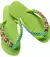 Chinelo Decorado Havaianas Verde Limão Com Perolas Coloridas - loja online