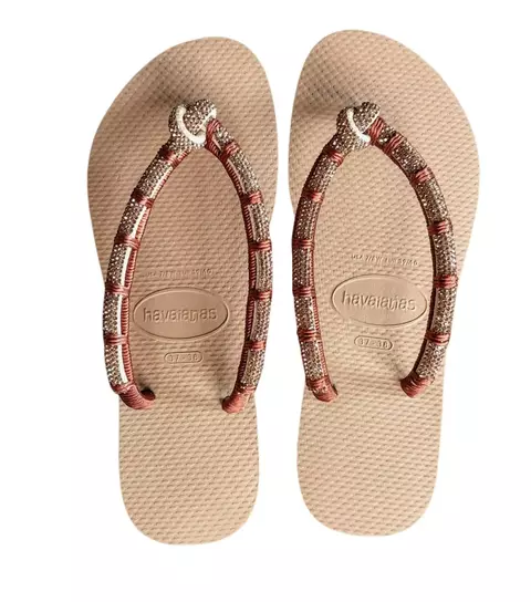 Chinelo Decorado Havaianas Slim Laços De Strass - comprar online