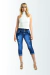 Capri colombiano marmoleado denim - comprar en línea
