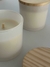 VELA AROMÁTICA ARTESANAL VIDRO BRANCO TAMPA MADEIRA MIRRA 200G - comprar online