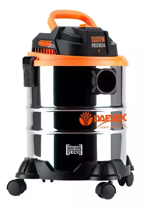 ASPIRADORA INDUSTRIAL DE POLVO Y AGUA 20 LITROS 1000W TACHO ACERO INOXIDABLE - DAEWO-DAVC90-20L - comprar online