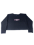 Blusa Cropped Manga Longa Fakini "Influencer" - Preta