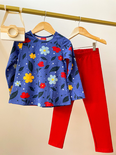 Conjunto Camisa e Leg Flores - comprar online