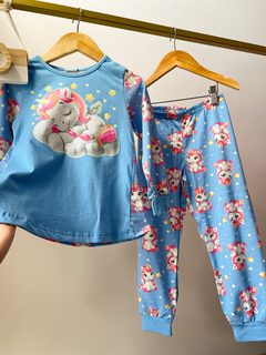 Pijama Manga Longa Unicórnio Kyly - comprar online