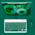 Teclado Sem Fio Bluetooth Recarregável Com Mouse - VERDE ESC na internet