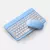 Teclado Sem Fio Bluetooth Recarregável Com Mouse - AZUL