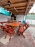 Mesa Completa Rustica De Eucalipto + 6 Bancos (3mts X 1mts) - ABREVADERO RUSTICO