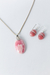 Conjunto Rodocrosita Aros y Collar