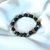 Pulsera obsidiana, hematite y ojo de tigre piedras naturales