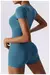 Imagem do Macaquito feminino manga curto uma peça terno esportivo roupas de treinamento fitness body suit roupas