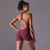 Macacão curto mulher uma peça roupa Sexy oco sem costas scrunch butt esporte Macaquito para treino. - loja online