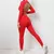 Conjunto feminino de mangas compridas camisa esportiva terno feminino conjunto de yoga treino cintura alta leggings