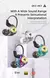Fones de ouvido com fio qkz ak3 originais, com microfone, redução de ruído, e - Abreusss sua loja esportiva.