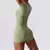 Macaquito feminino manga curto uma peça terno esportivo roupas de treinamento fitness body suit roupas - comprar online