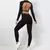 Conjunto feminino de mangas compridas camisa esportiva terno feminino conjunto de yoga treino cintura alta leggings