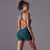 Imagem do Macacão curto mulher uma peça roupa Sexy oco sem costas scrunch butt esporte Macaquito para treino.