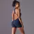 Macacão curto mulher uma peça roupa Sexy oco sem costas scrunch butt esporte Macaquito para treino. na internet
