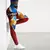 Calça Esportiva Leggings Mulheres 3D Snacks Imprimir Calças Justas Yoga Legins Feminina.