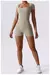 Macaquito feminino manga curto uma peça terno esportivo roupas de treinamento fitness body suit roupas - comprar online