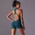 Macacão curto mulher uma peça roupa Sexy oco sem costas scrunch butt esporte Macaquito para treino. - loja online