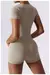 Macaquito feminino manga curto uma peça terno esportivo roupas de treinamento fitness body suit roupas