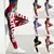 Calça Esportiva Leggings Mulheres 3D Snacks Imprimir Calças Justas Yoga Legins Feminina.