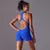Macacão curto mulher uma peça roupa Sexy oco sem costas scrunch butt esporte Macaquito para treino. - Abreusss sua loja esportiva.