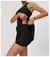 Conjunto de treino feminino yoga saia macacões zíper uma peça fitness treino na internet