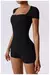 Imagem do Macaquito feminino manga curto uma peça terno esportivo roupas de treinamento fitness body suit roupas