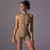 Macacão curto mulher uma peça roupa Sexy oco sem costas scrunch butt esporte Macaquito para treino. - loja online