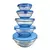 Bowl Contenedores Set X5 Vidrio Con Tapa Hot Apto Micro - comprar online