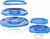 Bowl Contenedores Set X5 Vidrio Con Tapa Hot Apto Micro - comprar online
