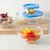 Bowl Contenedores Set X5 Vidrio Con Tapa Hot Apto Micro - TIENDANDO