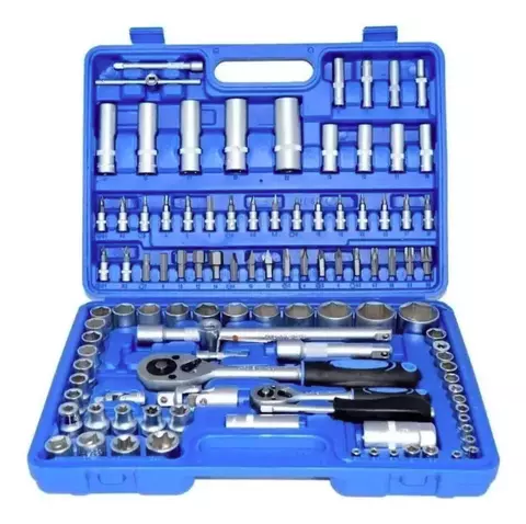 Kit Juego De Llaves Tubos Y Puntas Combinadas 108 Pza Valija