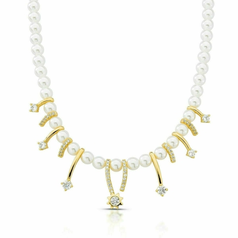 Colar Pérola Shell Star Shine