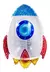 Globo metalizado Cohete